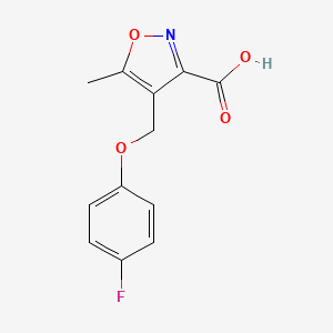 4-(4-Fluoro-phenoxymethyl)-5-methyl-isoxazole-3-carboxylic acid