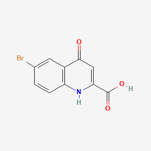 molecular formula C10H6BrNO3 B2957785 6-Bromo-4-oxo-1,4-dihydroquinoline-2-carboxylic acid CAS No. 52980-05-9