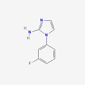molecular formula C9H8FN3 B2957807 1-(3-Fluorophenyl)-1H-imidazol-2-amine CAS No. 1690596-46-3
