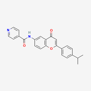 N-(2-(4-isopropylphenyl)-4-oxo-4H-chromen-6-yl)isonicotinamide