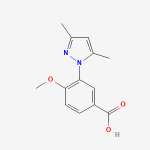 3-(3,5-dimethyl-1H-pyrazol-1-yl)-4-methoxybenzoic acid
