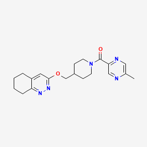 (5-Methylpyrazin-2-yl)(4-(((5,6,7,8-tetrahydrocinnolin-3-yl)oxy)methyl)piperidin-1-yl)methanone