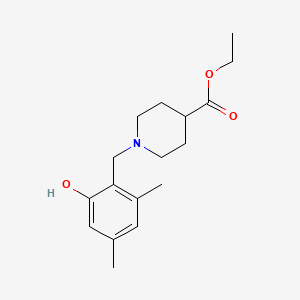 molecular formula C17H25NO3 B2957946 Ethyl 1-[(2-hydroxy-4,6-dimethylphenyl)methyl]piperidine-4-carboxylate CAS No. 866150-02-9