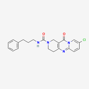 8-chloro-11-oxo-N-(3-phenylpropyl)-3,4-dihydro-1H-dipyrido[1,2-a:4',3'-d]pyrimidine-2(11H)-carboxamide