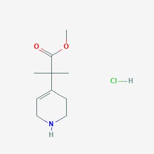 Methyl 2-methyl-2-(1,2,3,6-tetrahydropyridin-4-yl)propanoate;hydrochloride