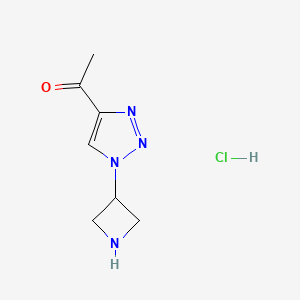 1-[1-(Azetidin-3-yl)-1H-1,2,3-triazol-4-yl]ethan-1-one hydrochloride