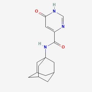 molecular formula C15H19N3O2 B2957963 N-(adamantan-1-yl)-6-hydroxypyrimidine-4-carboxamide CAS No. 2034578-53-3