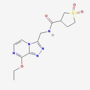 N-((8-ethoxy-[1,2,4]triazolo[4,3-a]pyrazin-3-yl)methyl)tetrahydrothiophene-3-carboxamide 1,1-dioxide