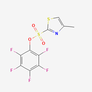 molecular formula C10H4F5NO3S2 B2958005 Pentafluorophenyl 4-methyl-1,3-thiazole-2-sulfonate CAS No. 1421602-12-1