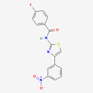 4-Fluoro-N-[4-(3-nitrophenyl)-1,3-thiazol-2-yl]benzamide