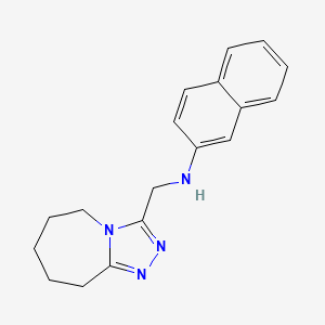 molecular formula C18H20N4 B2958045 N-((6,7,8,9-Tetrahydro-5h-[1,2,4]triazolo[4,3-a]azepin-3-yl)methyl)naphthalen-2-amine CAS No. 326021-83-4