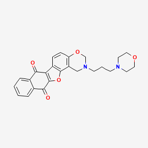 2-(3-morpholinopropyl)-2,3-dihydro-1H-naphtho[2',3':2,3]benzofuro[7,6-e][1,3]oxazine-7,12-dione