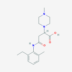 4-((2-Ethyl-6-methylphenyl)amino)-2-(4-methylpiperazin-1-yl)-4-oxobutanoic acid