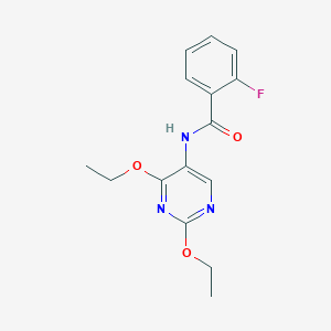 N-(2,4-diethoxypyrimidin-5-yl)-2-fluorobenzamide