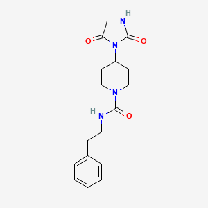 4-(2,5-dioxoimidazolidin-1-yl)-N-phenethylpiperidine-1-carboxamide