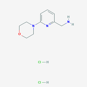 (6-Morpholin-4-ylpyridin-2-yl)methanamine;dihydrochloride