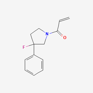 1-(3-Fluoro-3-phenylpyrrolidin-1-yl)prop-2-en-1-one