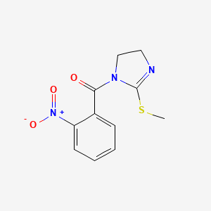 (2-(methylthio)-4,5-dihydro-1H-imidazol-1-yl)(2-nitrophenyl)methanone