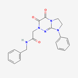 N-benzyl-2-(3,4-dioxo-8-phenyl-3,4,7,8-tetrahydroimidazo[2,1-c][1,2,4]triazin-2(6H)-yl)acetamide