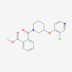 Methyl 2-(3-((3-chloropyridin-4-yl)oxy)piperidine-1-carbonyl)benzoate