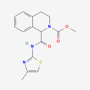 methyl 1-((4-methylthiazol-2-yl)carbamoyl)-3,4-dihydroisoquinoline-2(1H)-carboxylate