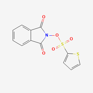 molecular formula C12H7NO5S2 B2958140 1,3-Dioxoisoindolin-2-yl thiophene-2-sulfonate CAS No. 670259-26-4