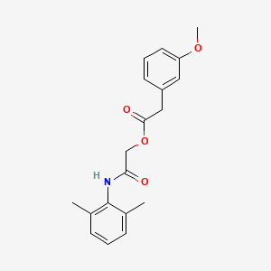 2-[(2,6-Dimethylphenyl)amino]-2-oxoethyl (3-methoxyphenyl)acetate