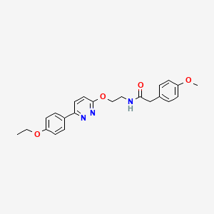N-(2-{[6-(4-ethoxyphenyl)pyridazin-3-yl]oxy}ethyl)-2-(4-methoxyphenyl)acetamide