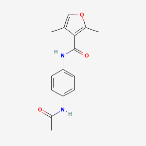 N-(4-acetamidophenyl)-2,4-dimethylfuran-3-carboxamide