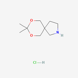 8,8-Dimethyl-7,9-dioxa-2-azaspiro[4.5]decane;hydrochloride