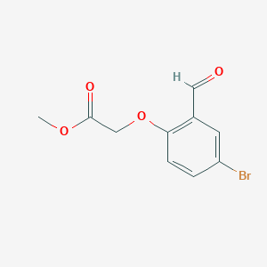 molecular formula C10H9BrO4 B2958170 Methyl (4-bromo-2-formylphenoxy)acetate CAS No. 24581-99-5