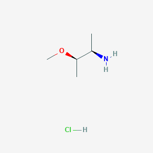 (2R,3R)-3-Methoxybutan-2-amine;hydrochloride