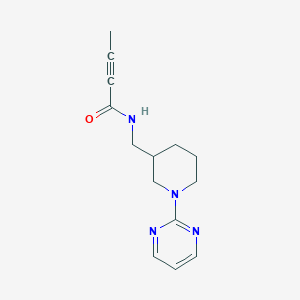 N-[(1-Pyrimidin-2-ylpiperidin-3-yl)methyl]but-2-ynamide