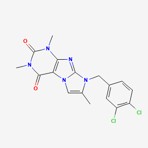 6-[(3,4-Dichlorophenyl)methyl]-2,4,7-trimethylpurino[7,8-a]imidazole-1,3-dione