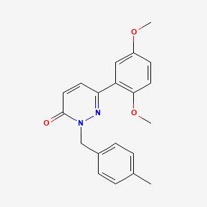 6-(2,5-Dimethoxyphenyl)-2-[(4-methylphenyl)methyl]pyridazin-3-one