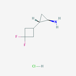 (1R,2S)-2-(3,3-Difluorocyclobutyl)cyclopropan-1-amine;hydrochloride