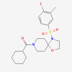 8-(Cyclohexylcarbonyl)-4-[(4-fluoro-3-methylphenyl)sulfonyl]-1-oxa-4,8-diazaspiro[4.5]decane