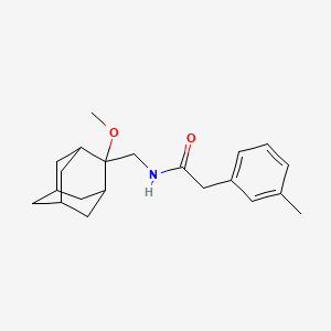 molecular formula C21H29NO2 B2958242 N-[(2-methoxyadamantan-2-yl)methyl]-2-(3-methylphenyl)acetamide CAS No. 1798039-52-7