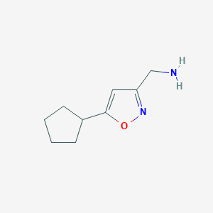 (5-Cyclopentyl-1,2-oxazol-3-yl)methanamine