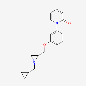 1-[3-[[1-(Cyclopropylmethyl)aziridin-2-yl]methoxy]phenyl]pyridin-2-one