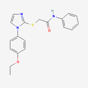 2-[1-(4-ethoxyphenyl)imidazol-2-yl]sulfanyl-N-phenylacetamide
