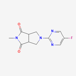5-(5-Fluoropyrimidin-2-yl)-2-methyl-3a,4,6,6a-tetrahydropyrrolo[3,4-c]pyrrole-1,3-dione