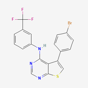 5-(4-bromophenyl)-N-[3-(trifluoromethyl)phenyl]thieno[2,3-d]pyrimidin-4-amine