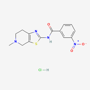 N-(5-methyl-4,5,6,7-tetrahydrothiazolo[5,4-c]pyridin-2-yl)-3-nitrobenzamide hydrochloride