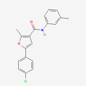 5-(4-chlorophenyl)-2-methyl-N-(3-methylphenyl)furan-3-carboxamide