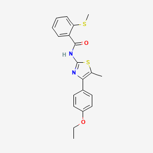 N-(4-(4-ethoxyphenyl)-5-methylthiazol-2-yl)-2-(methylthio)benzamide