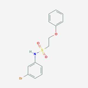 molecular formula C14H14BrNO3S B2958320 N-(3-bromophenyl)-2-phenoxyethane-1-sulfonamide CAS No. 1351590-33-4