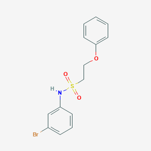 molecular formula C14H14BrNO3S B2958320 N-(3-bromophenyl)-2-phenoxyethanesulfonamide CAS No. 1351590-33-4