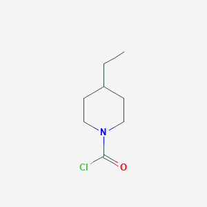 molecular formula C8H14ClNO B2958331 4-Ethylpiperidine-1-carbonyl chloride CAS No. 1511876-42-8