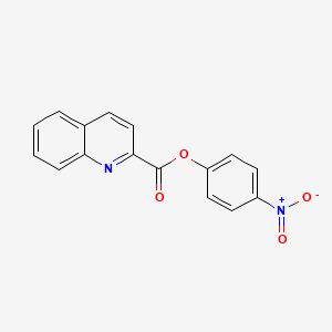 molecular formula C16H10N2O4 B2958332 4-Nitrophenyl quinoline-2-carboxylate CAS No. 103131-56-2